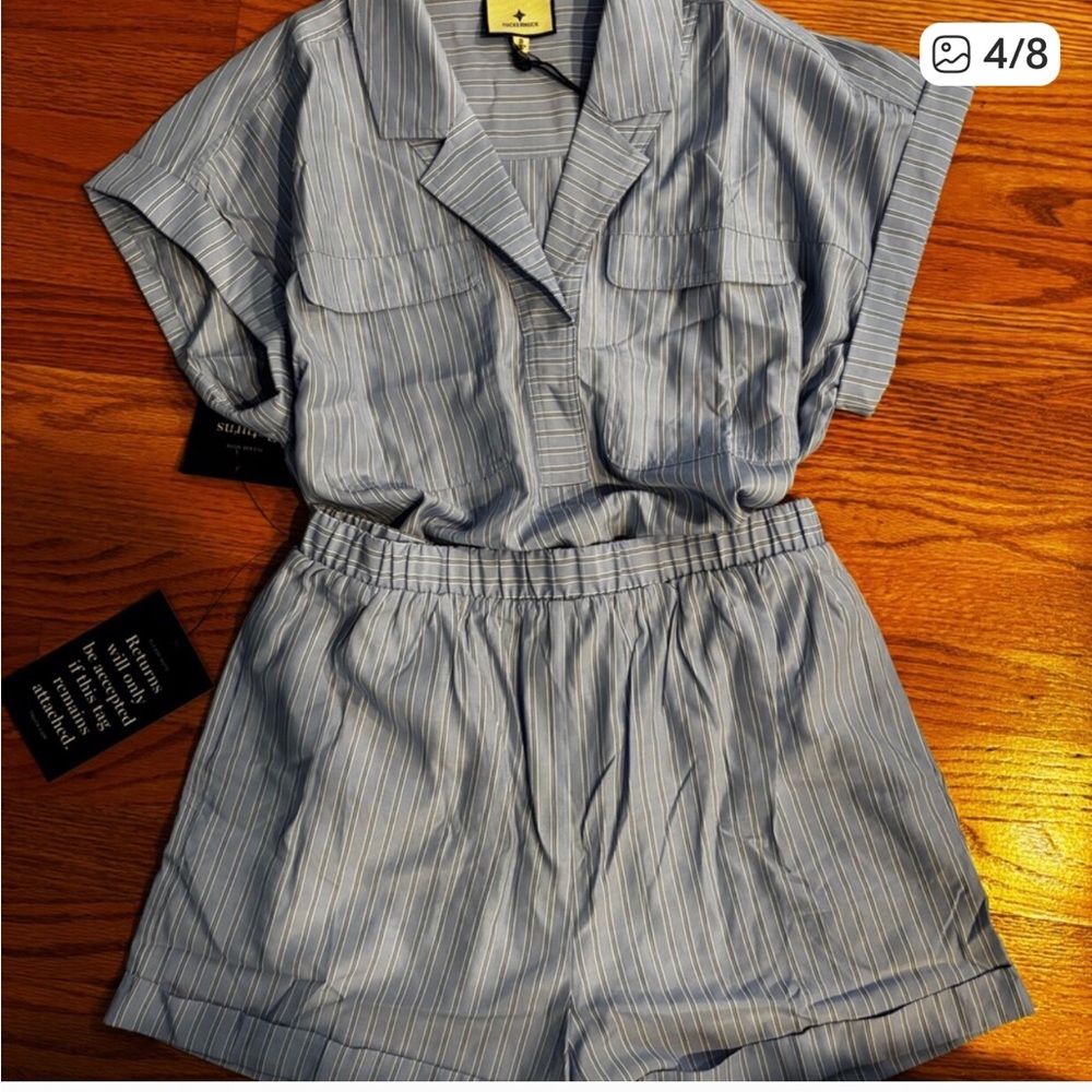 Tuckernuck Cornflower Scottie shirt and nolan shorts set - Picture 6 of 10